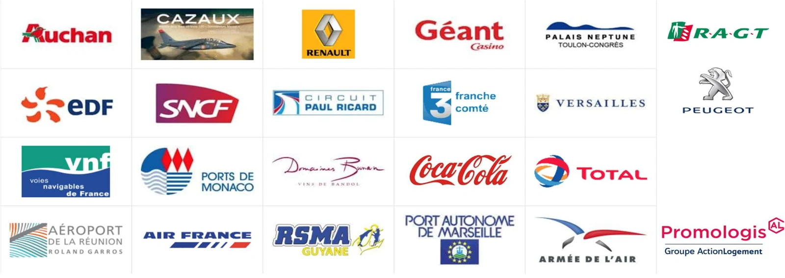 Références clients VDSYS : Armée de l'Air, SNCF, EDF, Air France, Auchan, Total, ports de Monaco et de Marseille, Circuit Paul Ricard